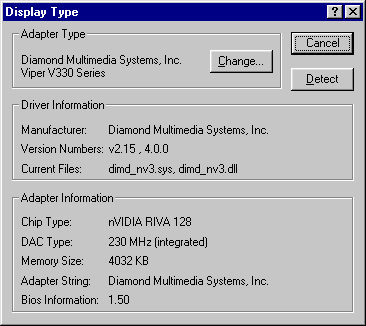 Display Adapter Type